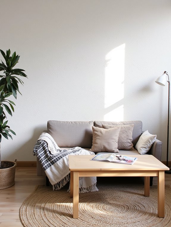 textured walls enhance ambiance