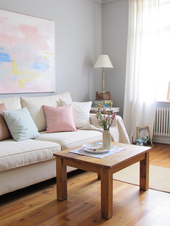 tranquil soft pastel art