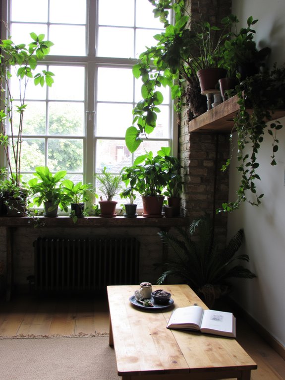 transform space with plants