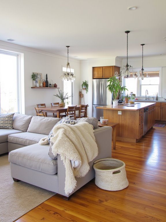 versatile open living space