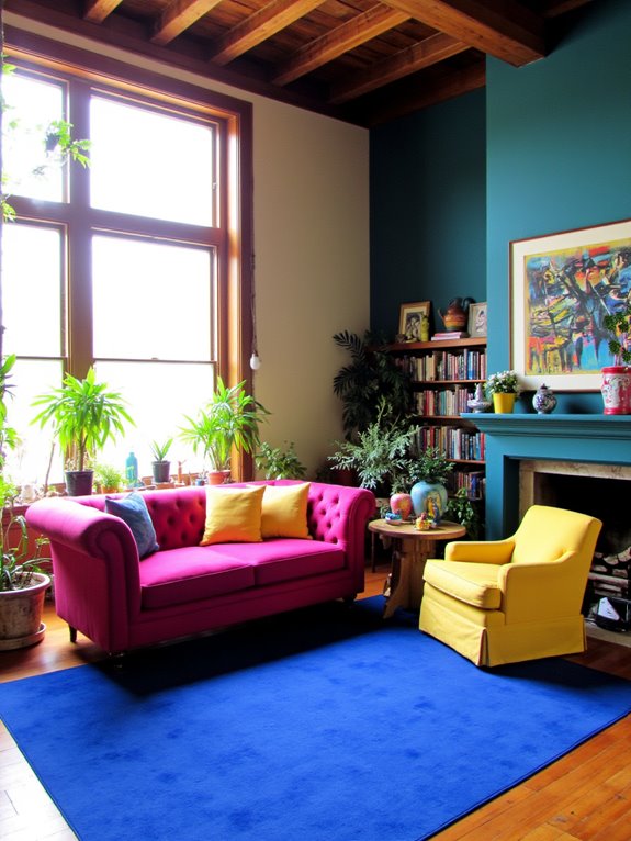 vibrant colors energize spaces