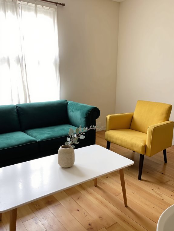 vibrant cozy color blocking