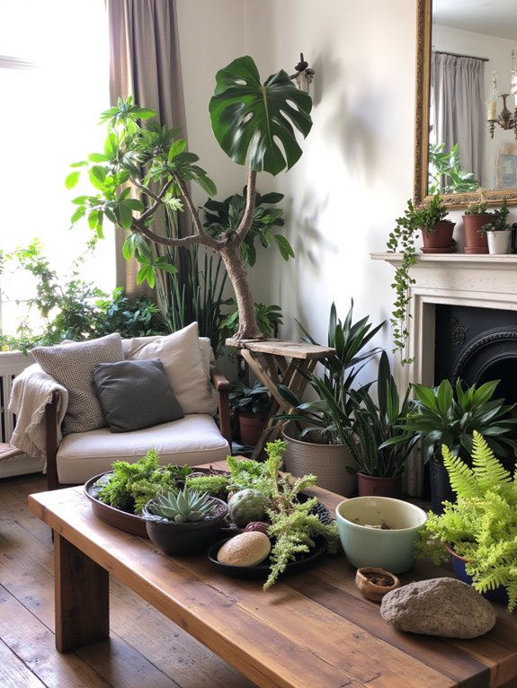 vibrant indoor plant oasis
