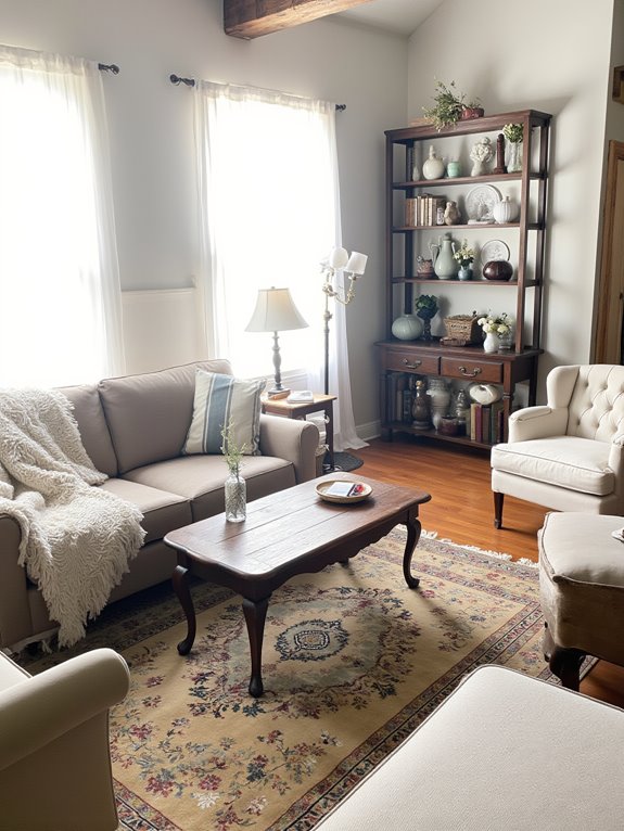 vintage charm enhances decor