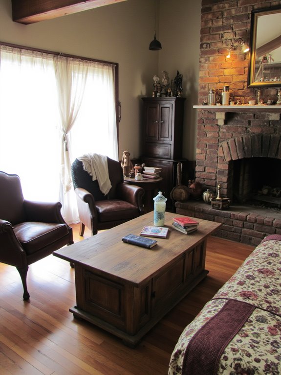 vintage furniture adds charm