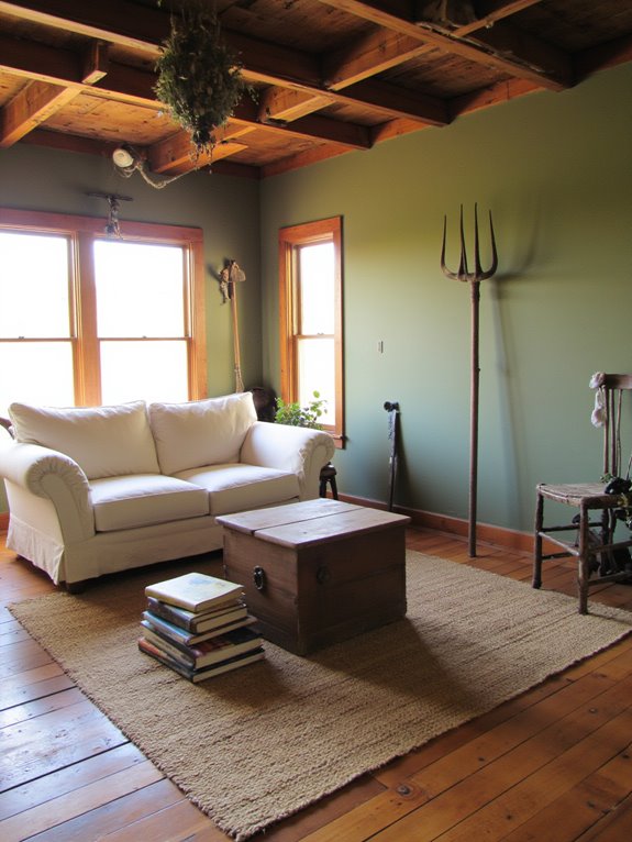 vintage tools as decor