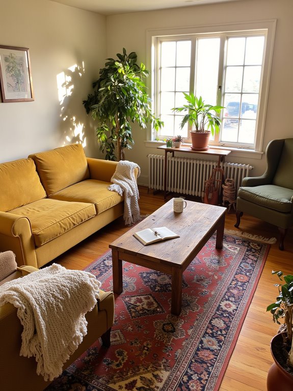 warm color palettes create coziness