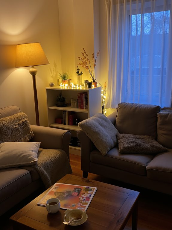 warm cozy ambient lighting