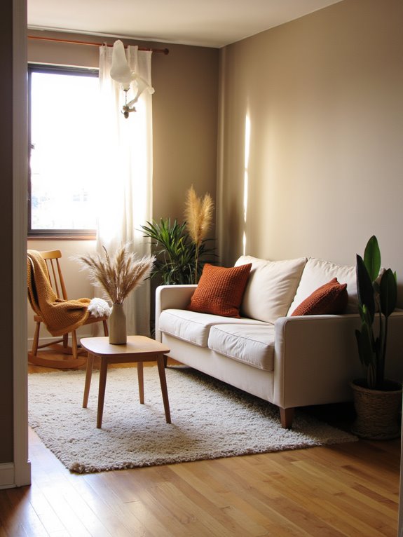 warm cozy earth tones