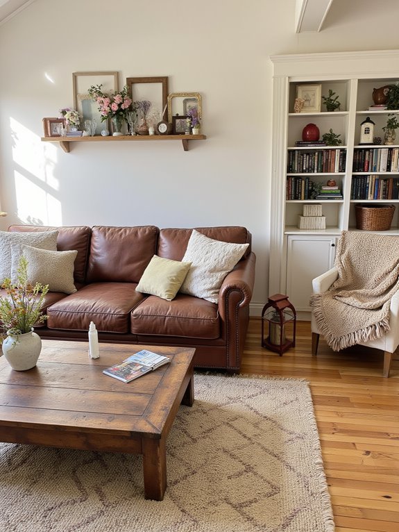 warm farmhouse living room decor