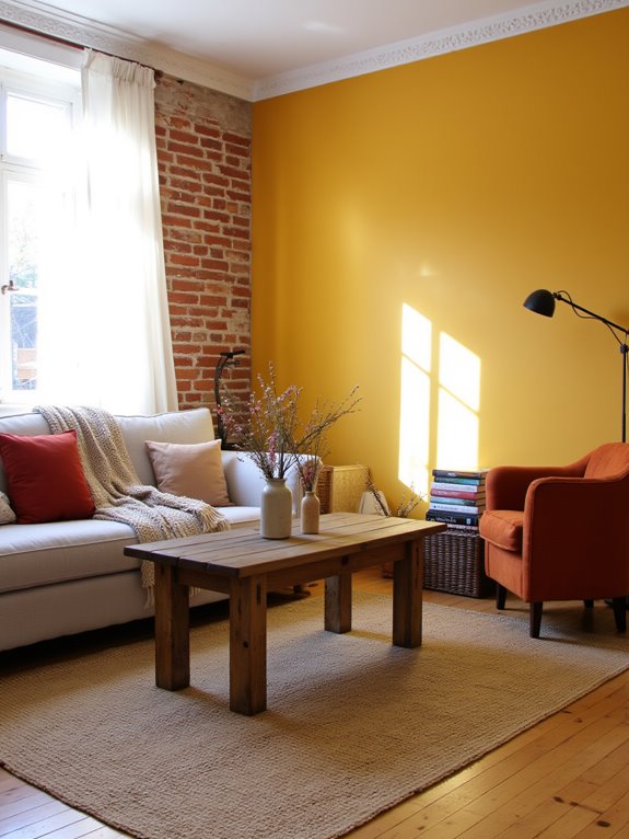 warm hues for coziness