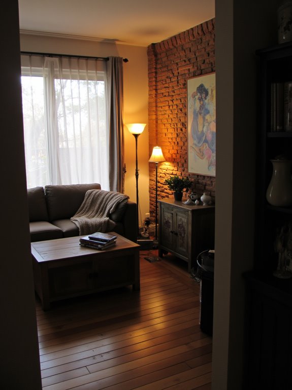 warm lighting creates coziness