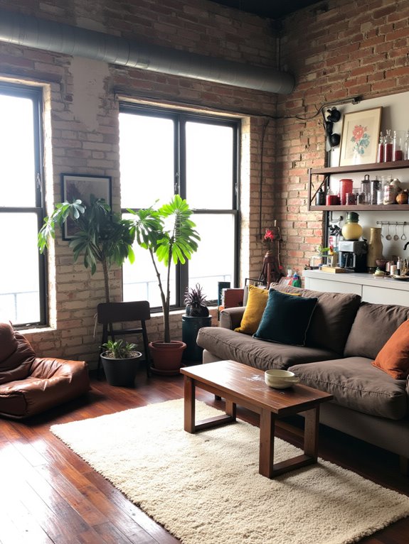 warm neutrals with accents