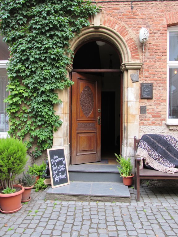 welcoming and organized entryway