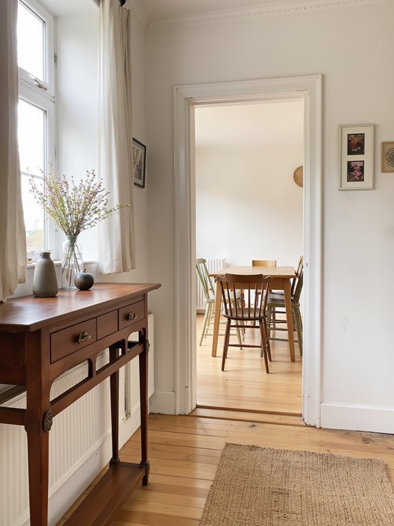 welcoming dining space entryway
