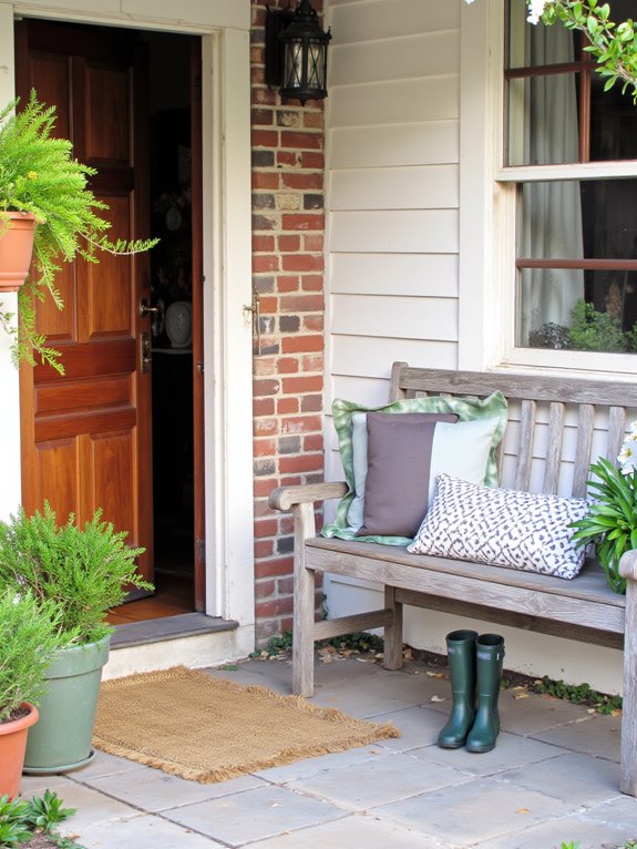 welcoming entryway with charm