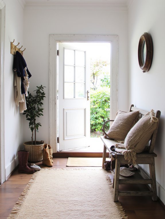 welcoming functional cozy entryway
