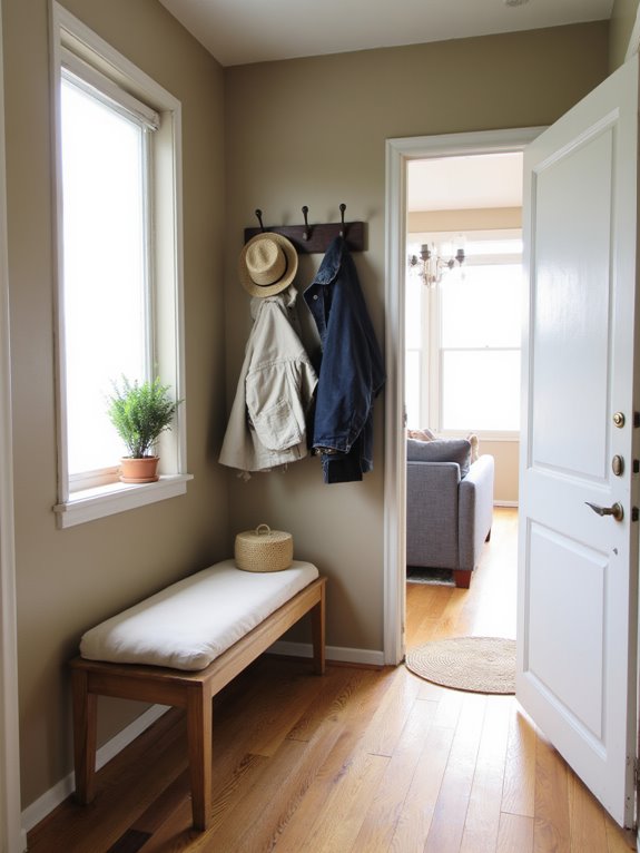 welcoming natural element entryway