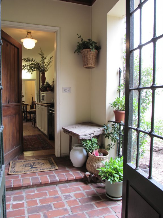 welcoming rustic kitchen entryway
