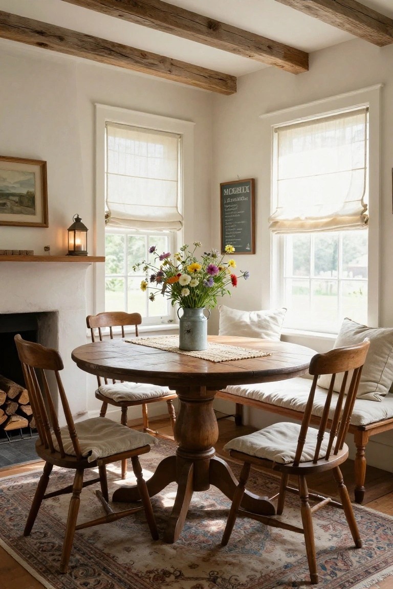 Cozy Corner Banquette Dining Nook