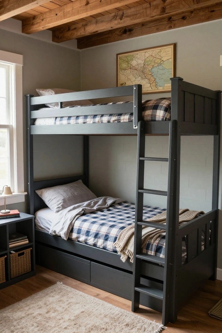 Bunk Beds with Under-Bed Drawers