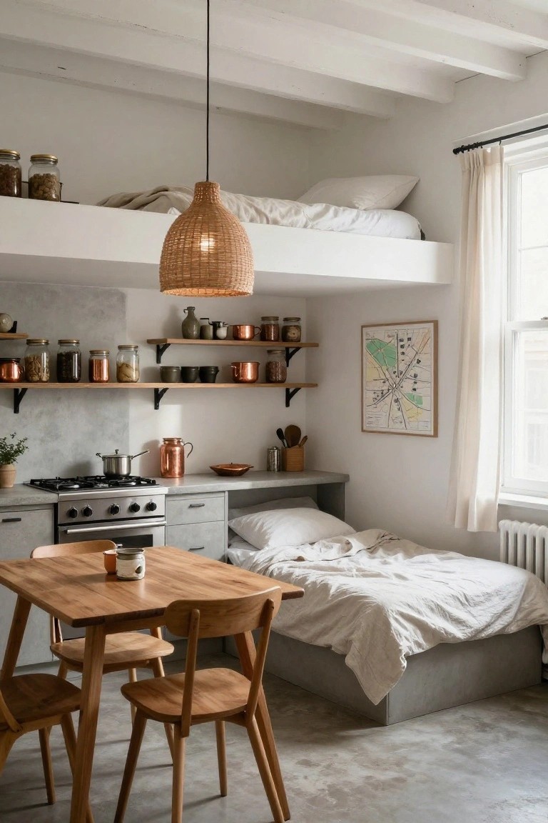Maximizing Space with a Lofted Bed