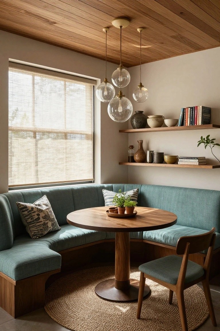 Built-In Corner Banquette Seating