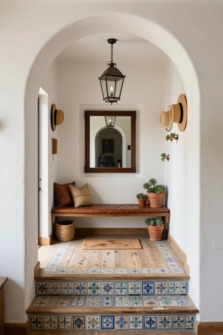 Arched Entry Bench Nook