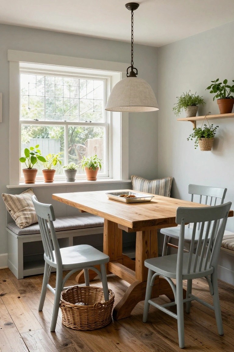 Cozy Window Banquette Nook