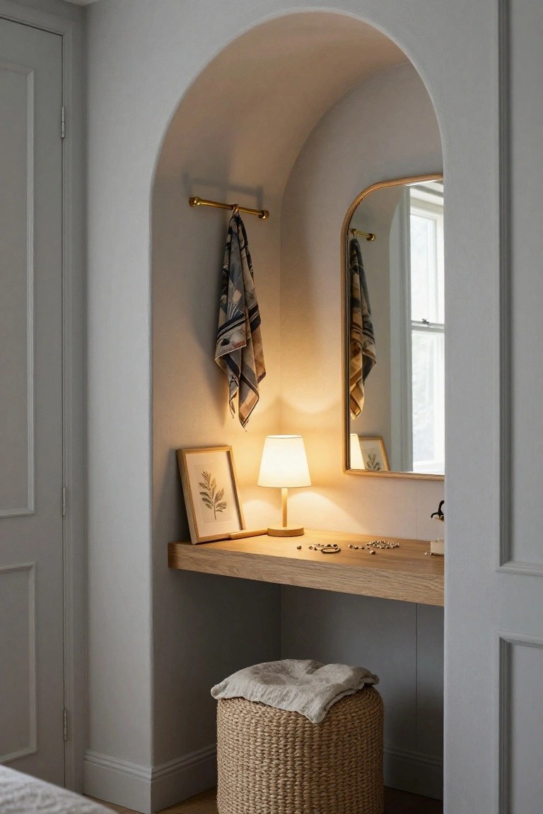 Arched Alcove Vanity Nook
