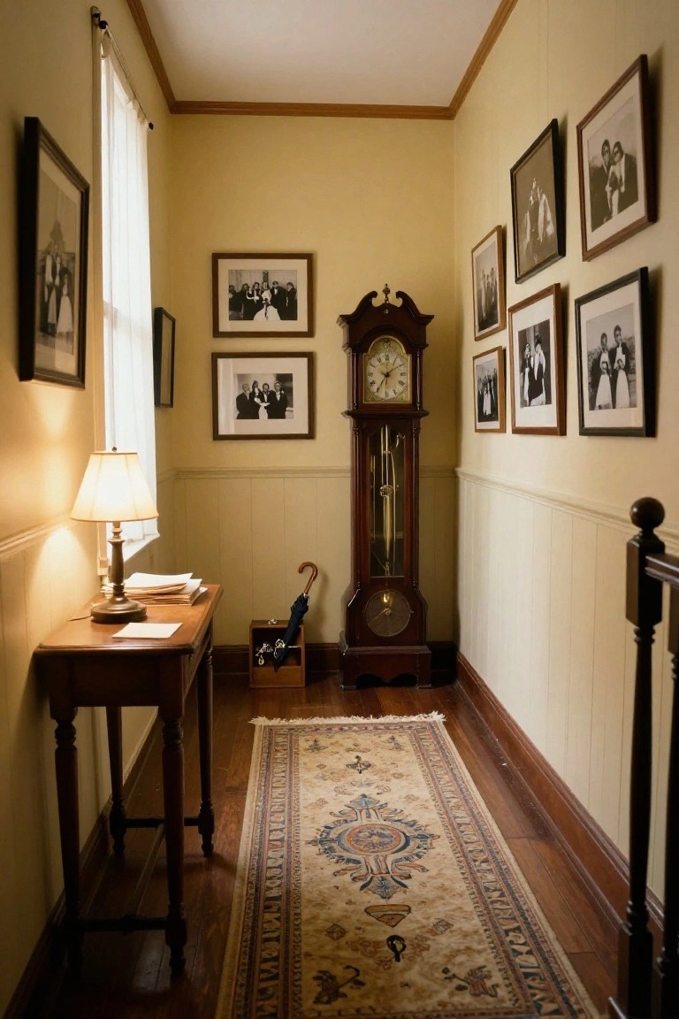 Hallway Family Photo Walls