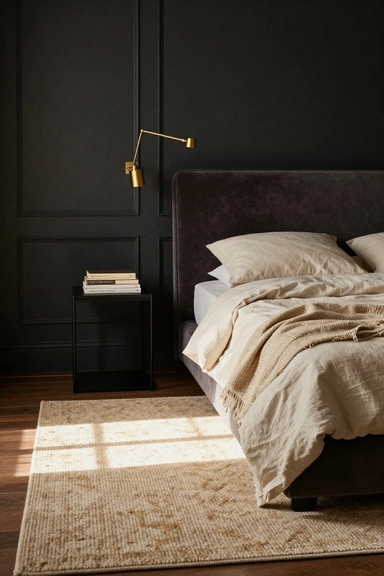 Neutral Rugs Warming Dark Bedrooms