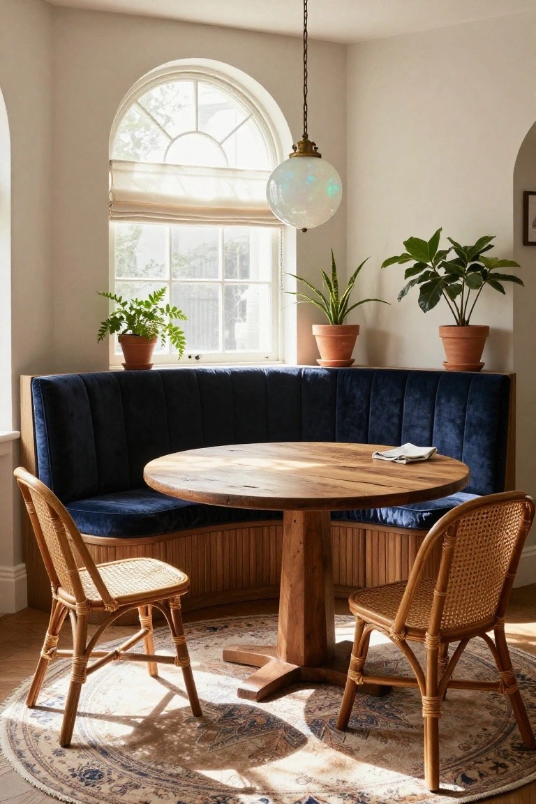 Curved Banquette Breakfast Nook