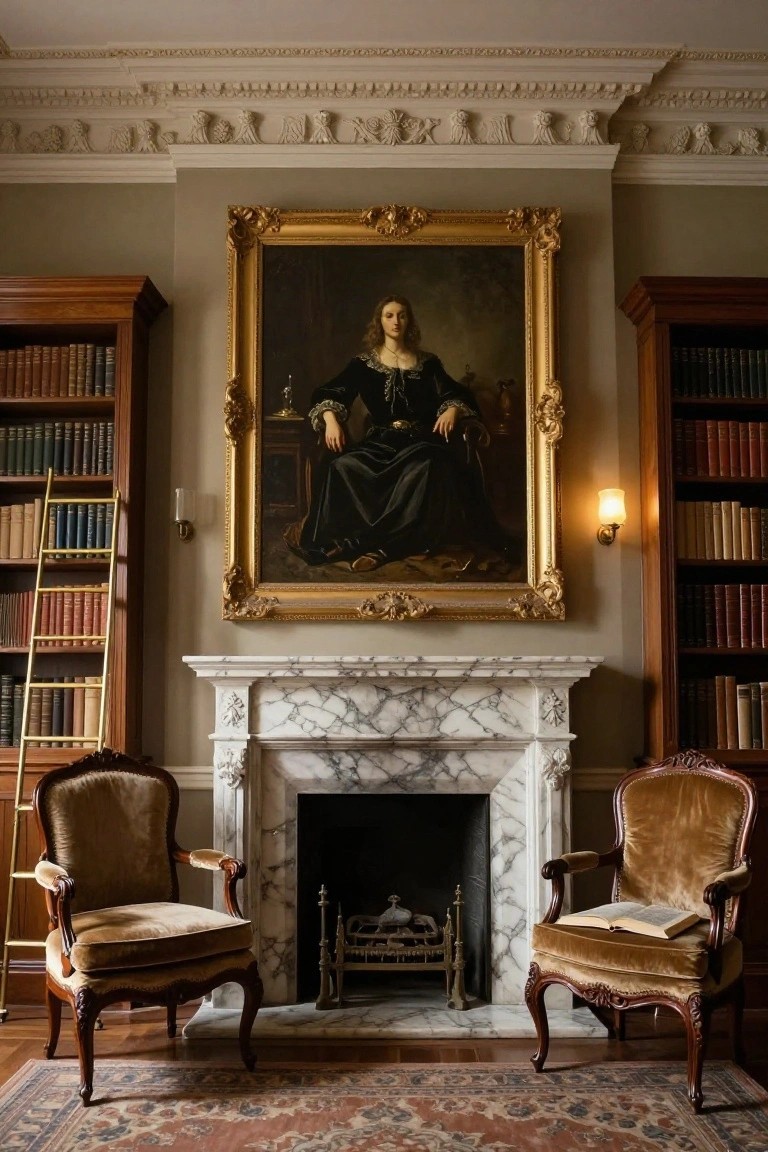 Portrait Over the Fireplace