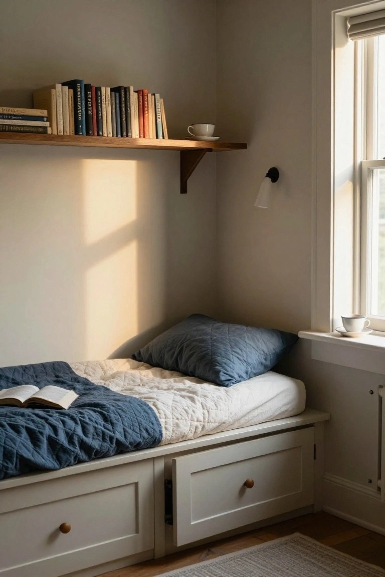 Corner Daybed with Built-In Storage
