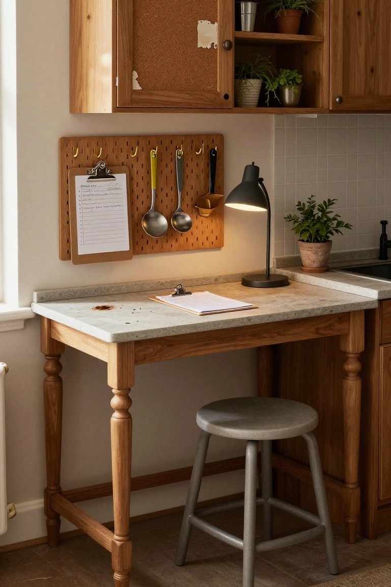 Pegboard Kitchen Storage